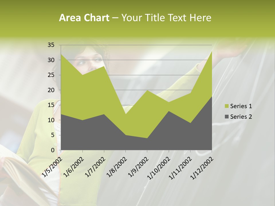 A Woman Writing On A Blackboard In A Classroom PowerPoint Template