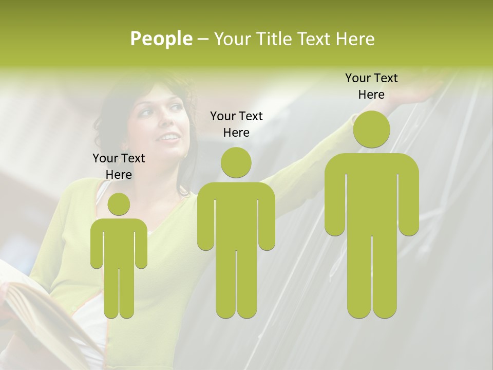 A Woman Writing On A Blackboard In A Classroom PowerPoint Template