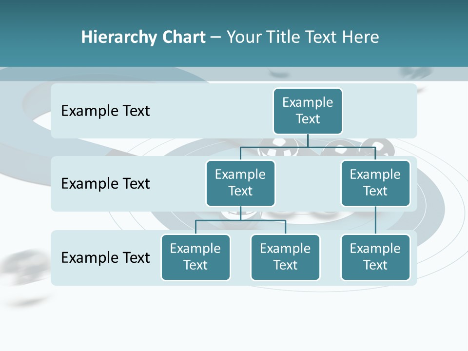 A Group Of Balls On Top Of A Blue Arrow PowerPoint Template