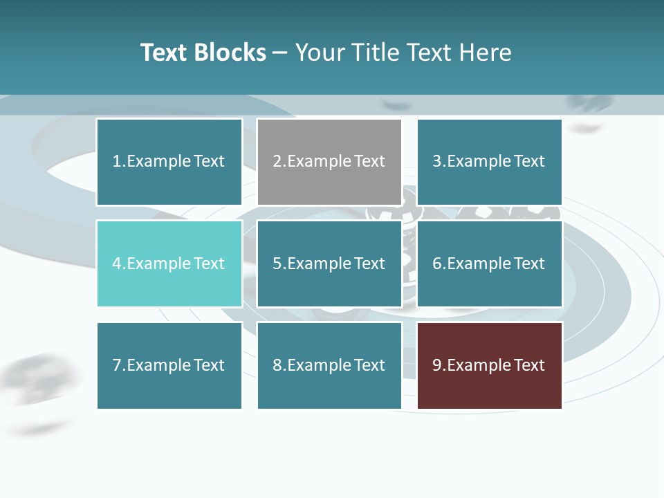 A Group Of Balls On Top Of A Blue Arrow PowerPoint Template