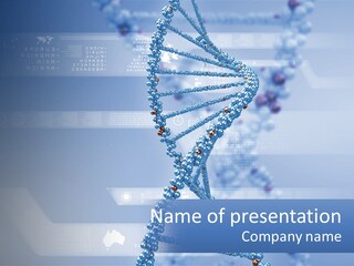 A Blue And White Structure With A Blue Background PowerPoint Template