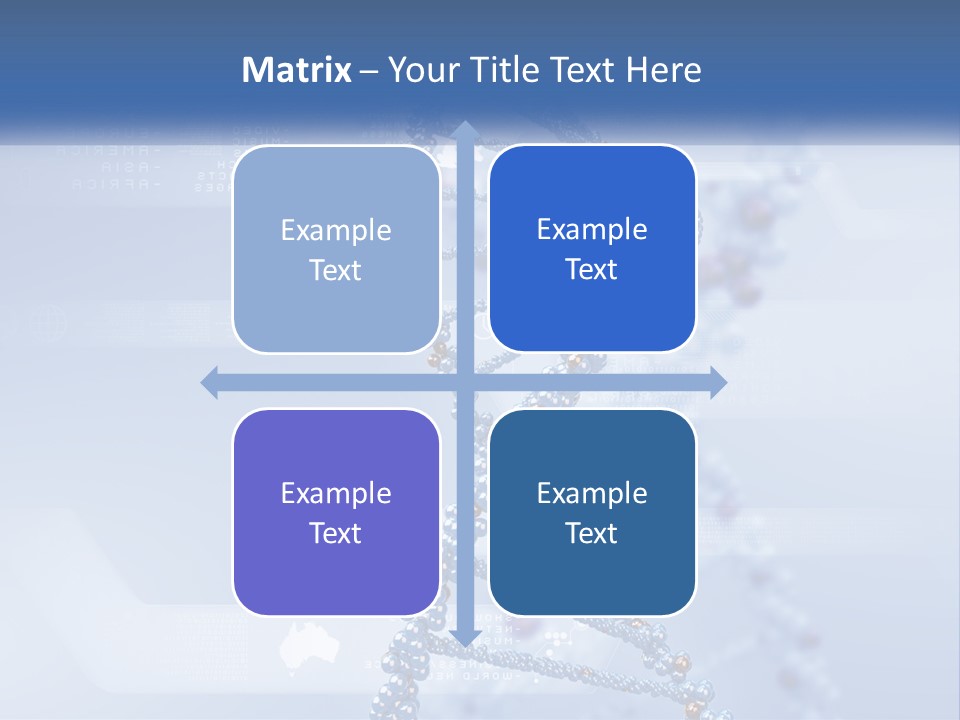 A Blue And White Structure With A Blue Background PowerPoint Template