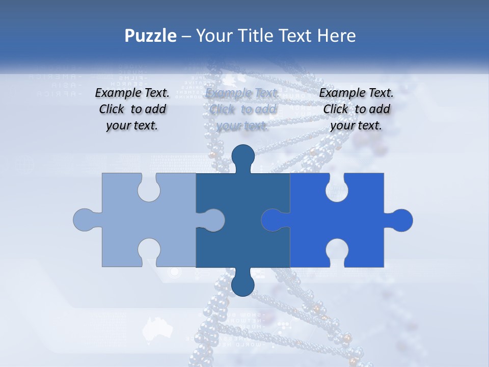 A Blue And White Structure With A Blue Background PowerPoint Template