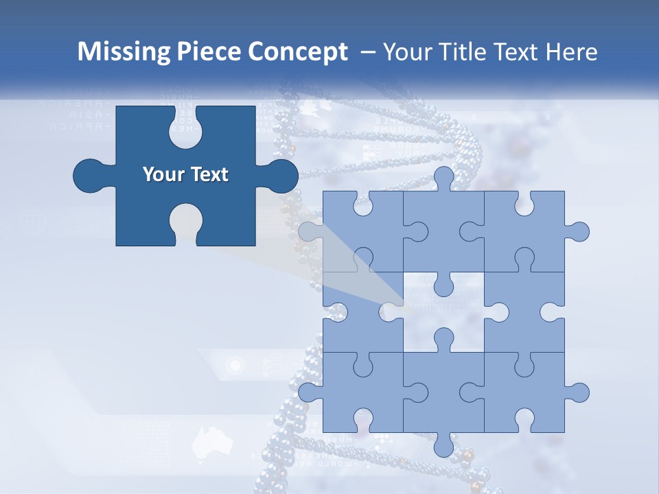 A Blue And White Structure With A Blue Background PowerPoint Template