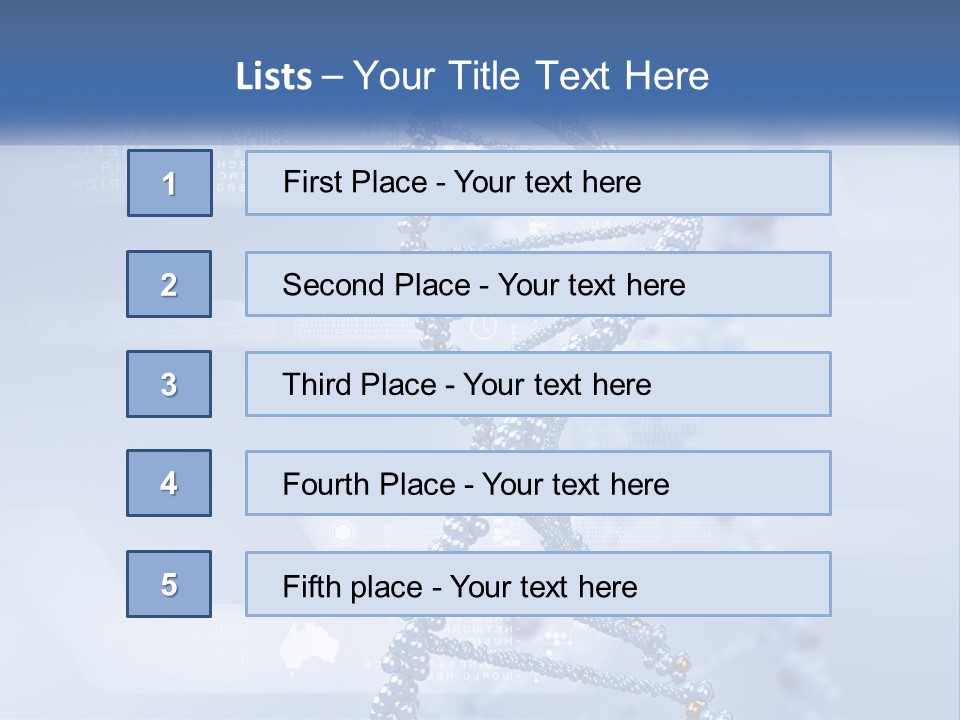 A Blue And White Structure With A Blue Background PowerPoint Template