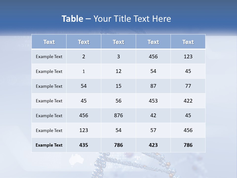 A Blue And White Structure With A Blue Background PowerPoint Template