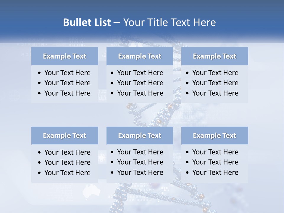 A Blue And White Structure With A Blue Background PowerPoint Template