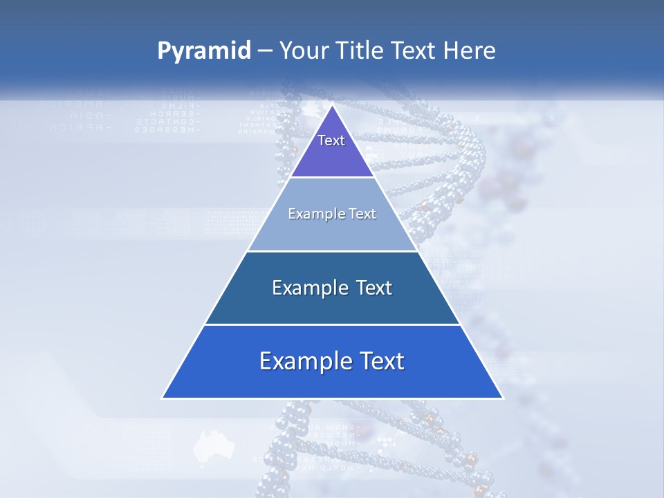 A Blue And White Structure With A Blue Background PowerPoint Template