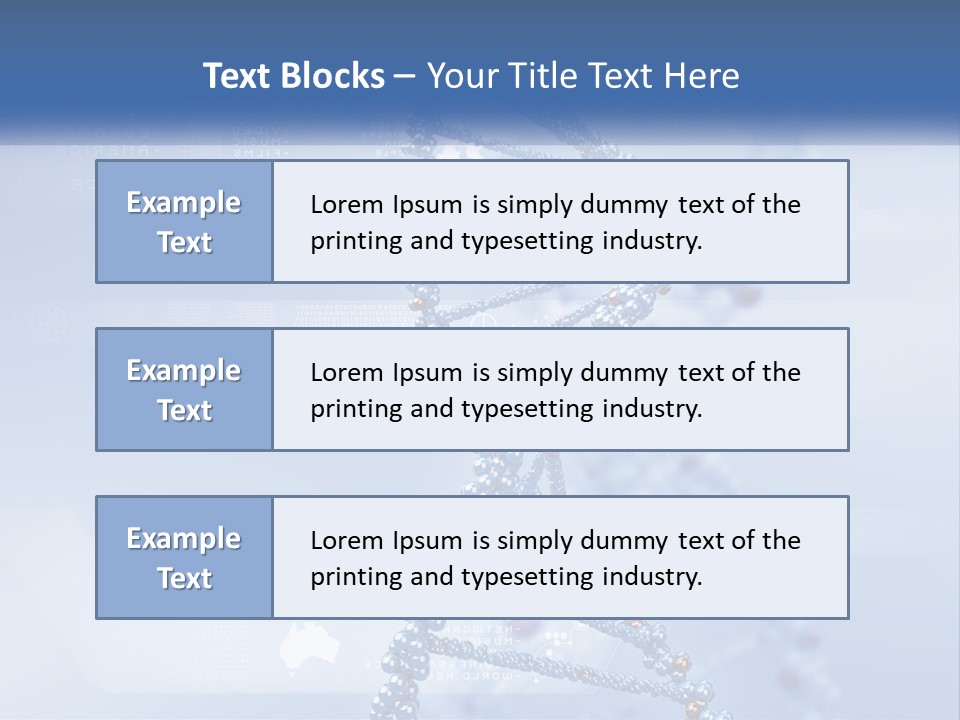 A Blue And White Structure With A Blue Background PowerPoint Template