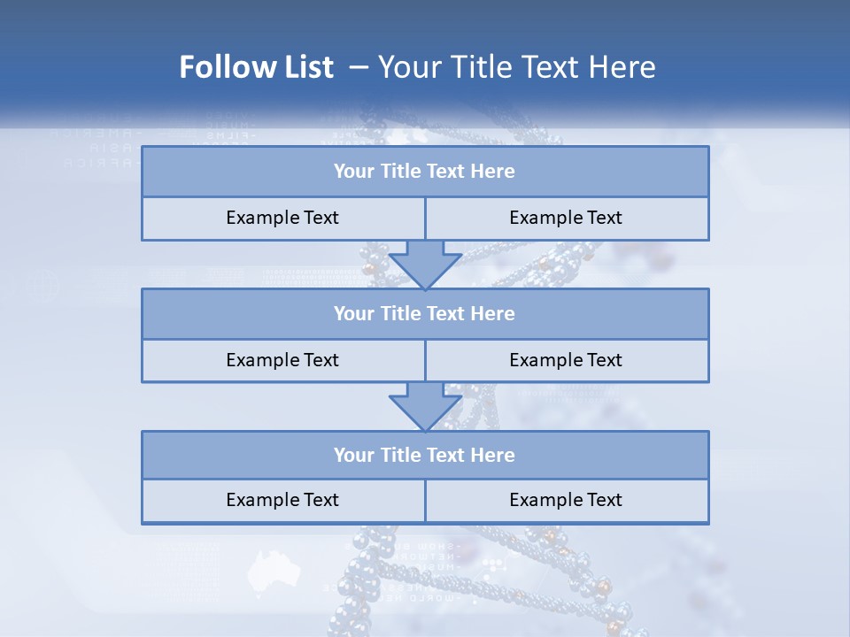 A Blue And White Structure With A Blue Background PowerPoint Template