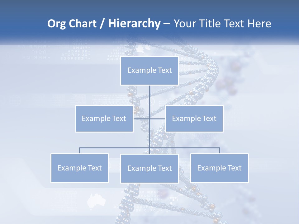 A Blue And White Structure With A Blue Background PowerPoint Template