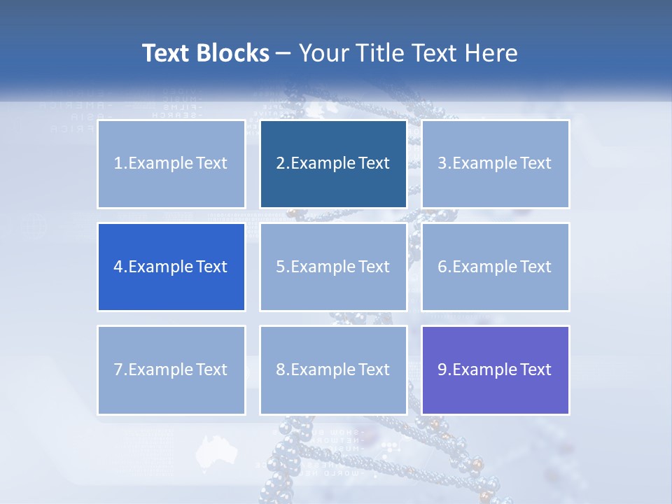 A Blue And White Structure With A Blue Background PowerPoint Template
