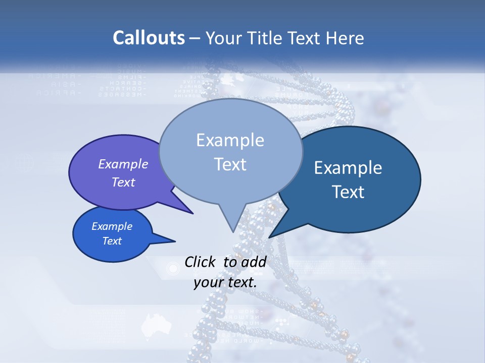 A Blue And White Structure With A Blue Background PowerPoint Template