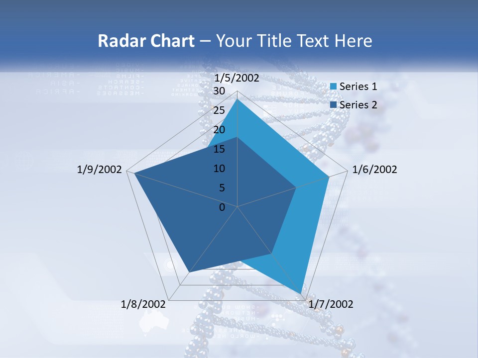 A Blue And White Structure With A Blue Background PowerPoint Template