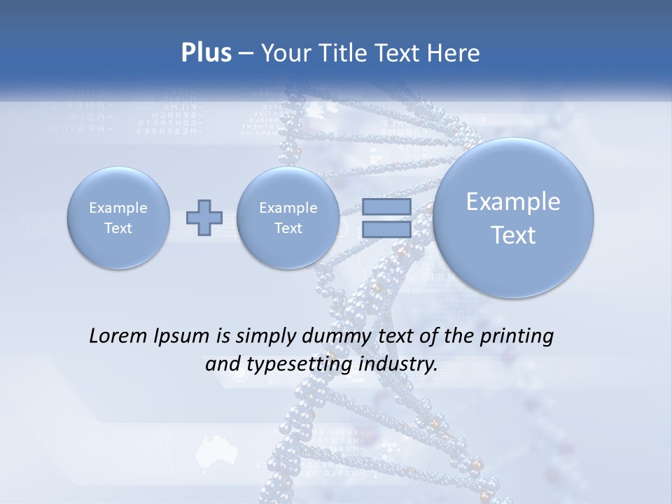 A Blue And White Structure With A Blue Background PowerPoint Template