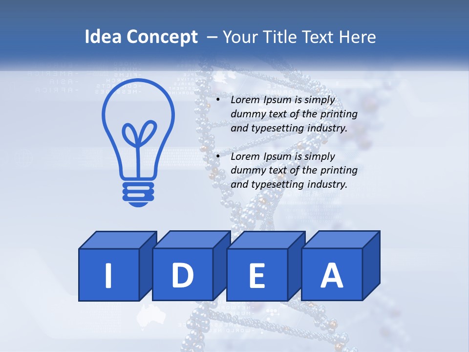 A Blue And White Structure With A Blue Background PowerPoint Template