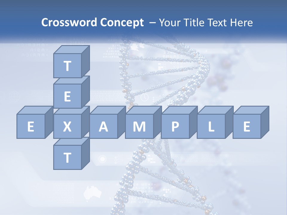 A Blue And White Structure With A Blue Background PowerPoint Template