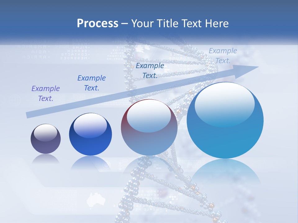 A Blue And White Structure With A Blue Background PowerPoint Template