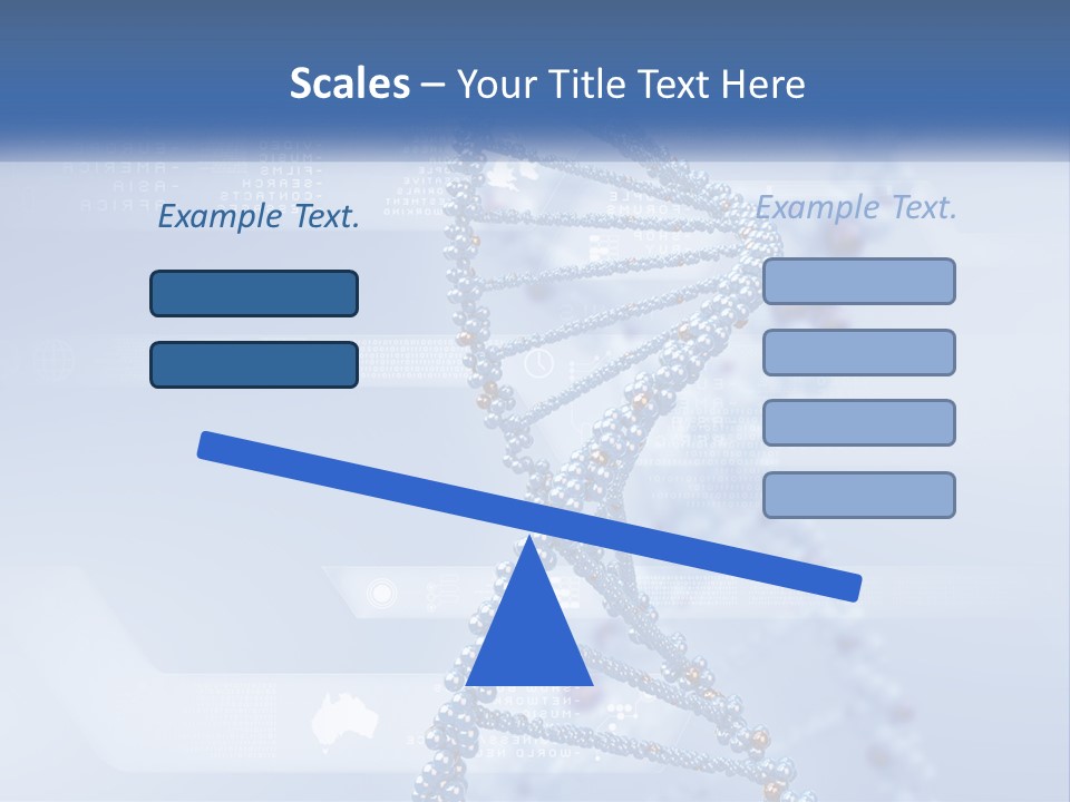 A Blue And White Structure With A Blue Background PowerPoint Template