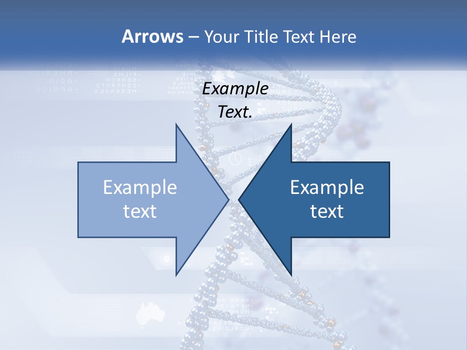 A Blue And White Structure With A Blue Background PowerPoint Template