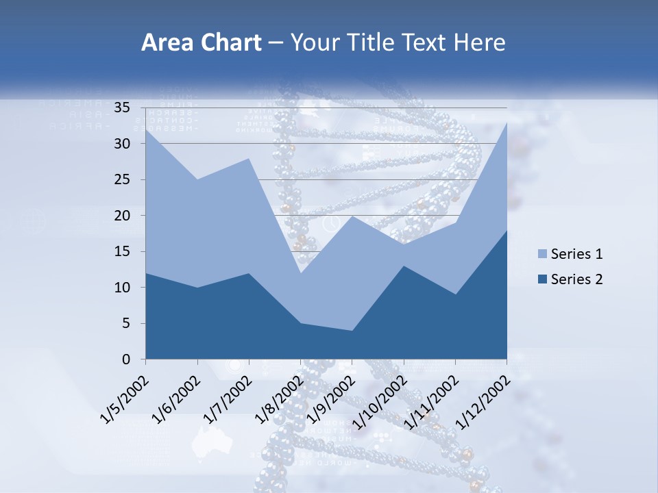 A Blue And White Structure With A Blue Background PowerPoint Template