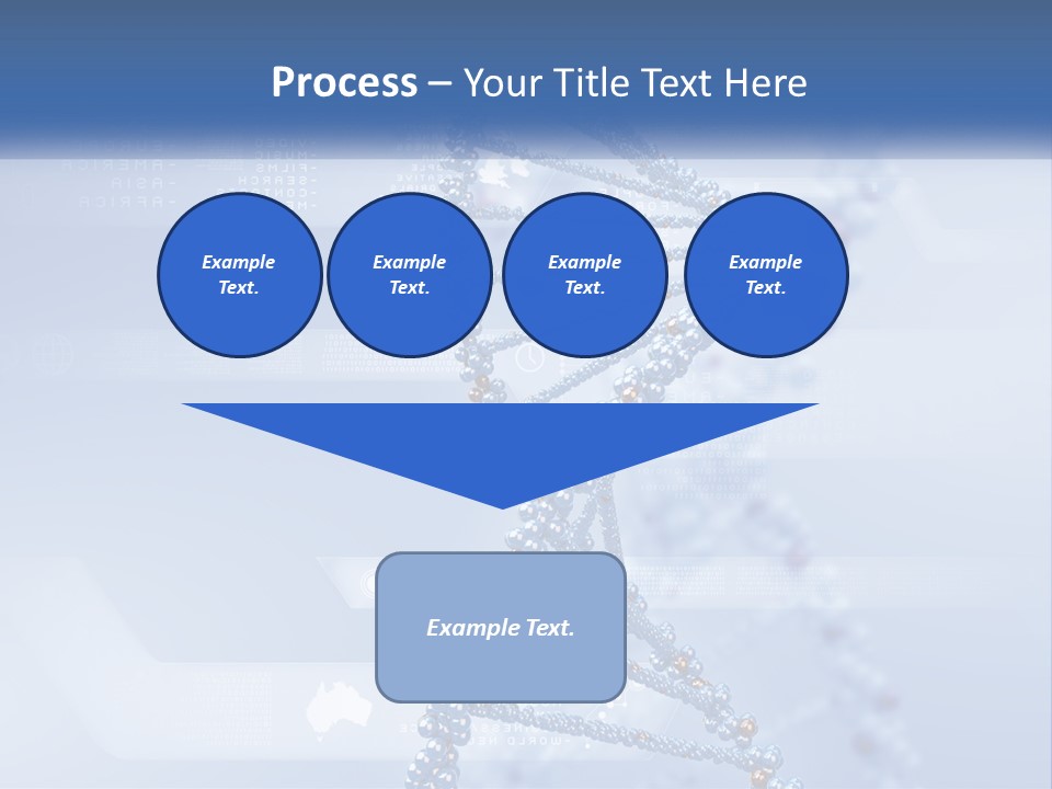 A Blue And White Structure With A Blue Background PowerPoint Template