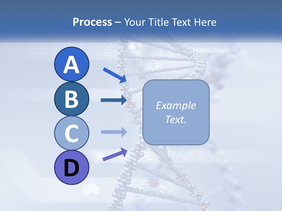 A Blue And White Structure With A Blue Background PowerPoint Template