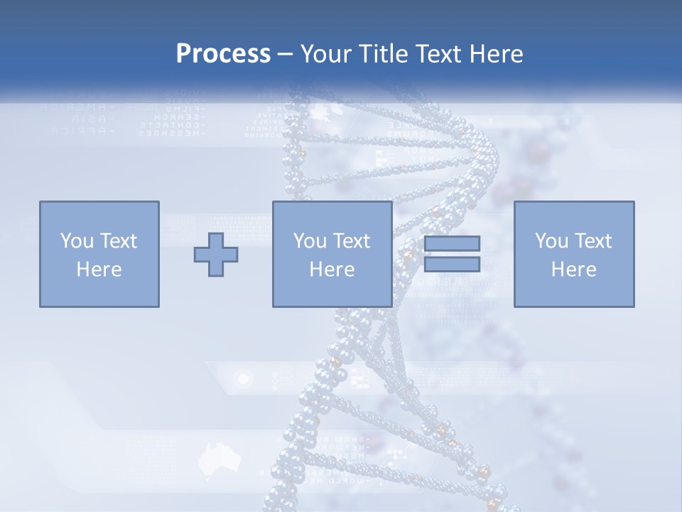 A Blue And White Structure With A Blue Background PowerPoint Template