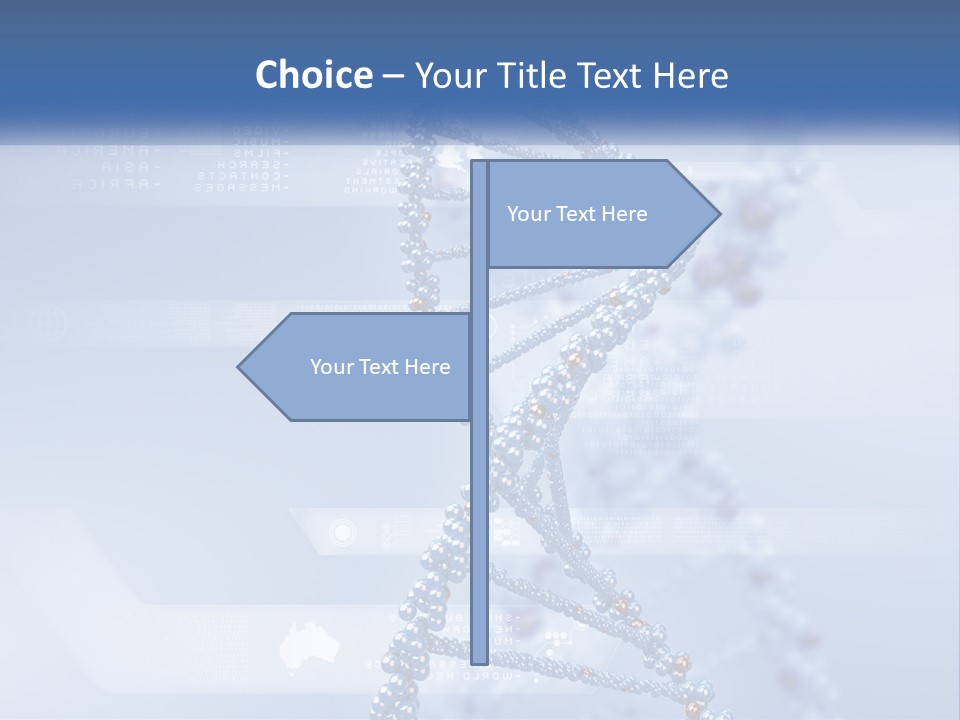 A Blue And White Structure With A Blue Background PowerPoint Template