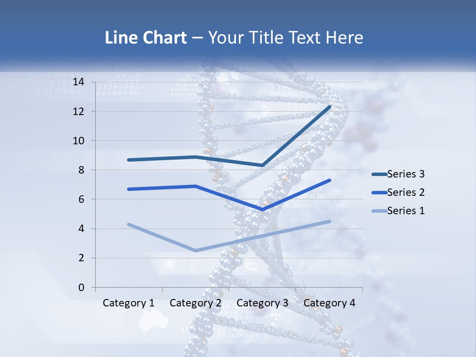 A Blue And White Structure With A Blue Background PowerPoint Template