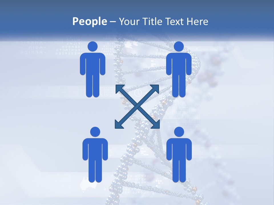 A Blue And White Structure With A Blue Background PowerPoint Template