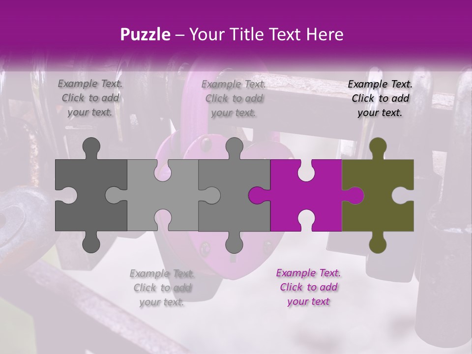 A Bunch Of Padlocks Are Attached To A Fence PowerPoint Template