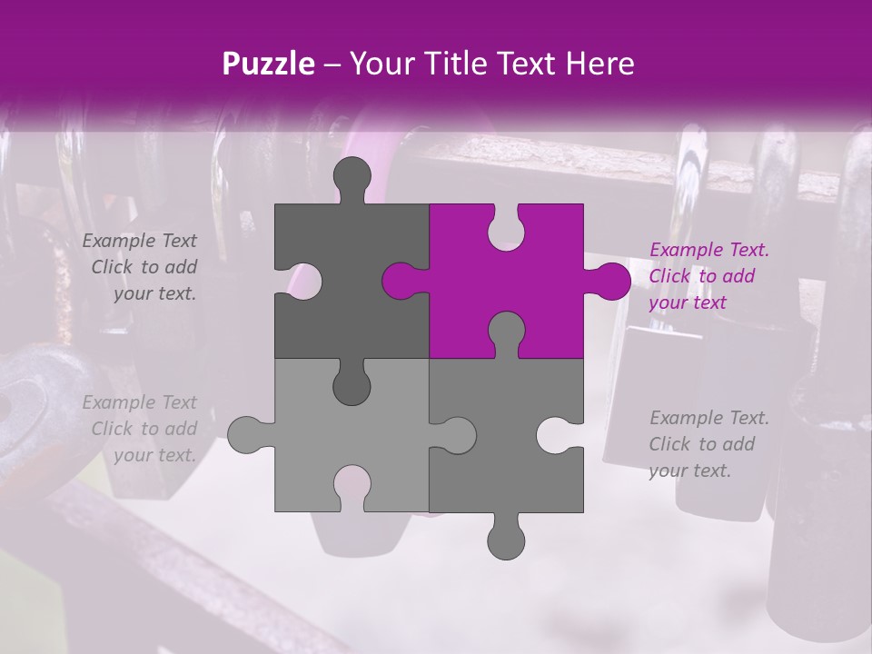 A Bunch Of Padlocks Are Attached To A Fence PowerPoint Template