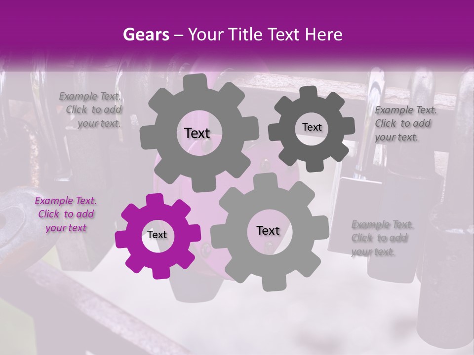 A Bunch Of Padlocks Are Attached To A Fence PowerPoint Template