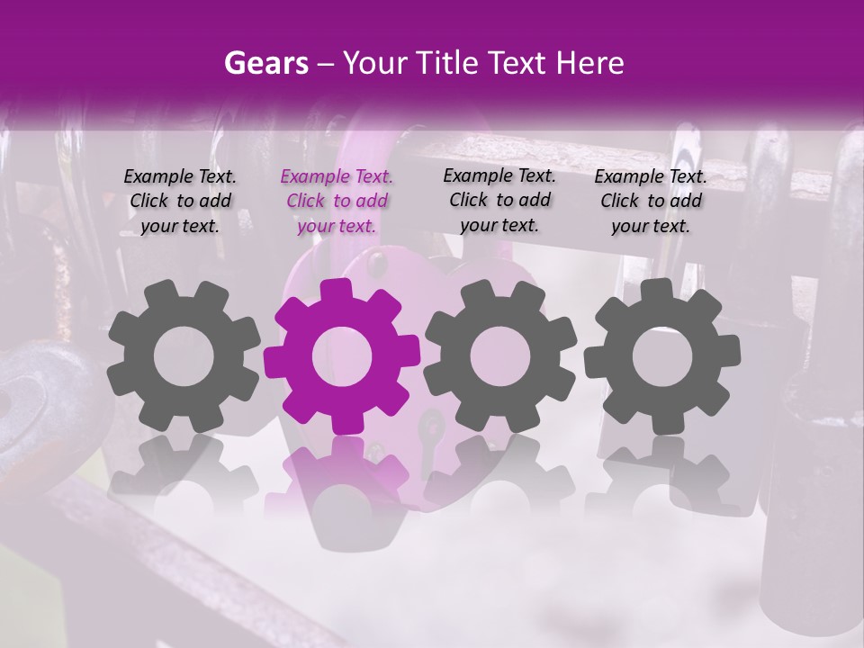 A Bunch Of Padlocks Are Attached To A Fence PowerPoint Template