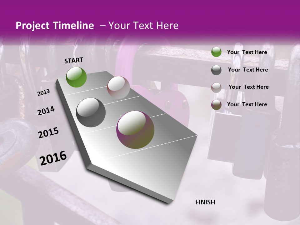 A Bunch Of Padlocks Are Attached To A Fence PowerPoint Template