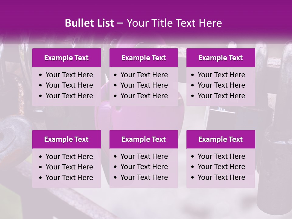 A Bunch Of Padlocks Are Attached To A Fence PowerPoint Template