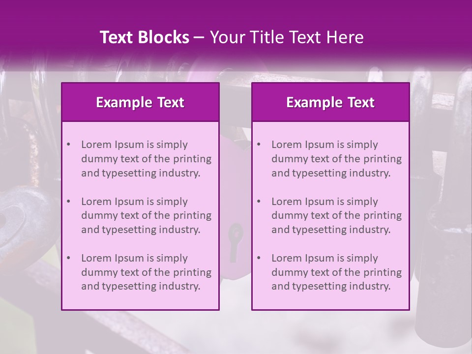 A Bunch Of Padlocks Are Attached To A Fence PowerPoint Template