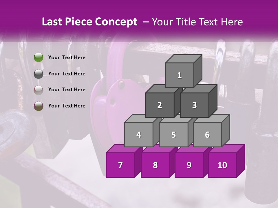 A Bunch Of Padlocks Are Attached To A Fence PowerPoint Template