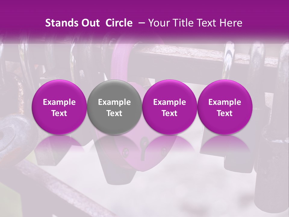 A Bunch Of Padlocks Are Attached To A Fence PowerPoint Template