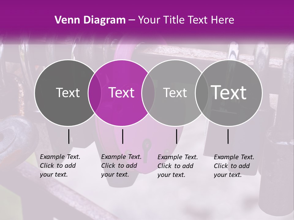 A Bunch Of Padlocks Are Attached To A Fence PowerPoint Template