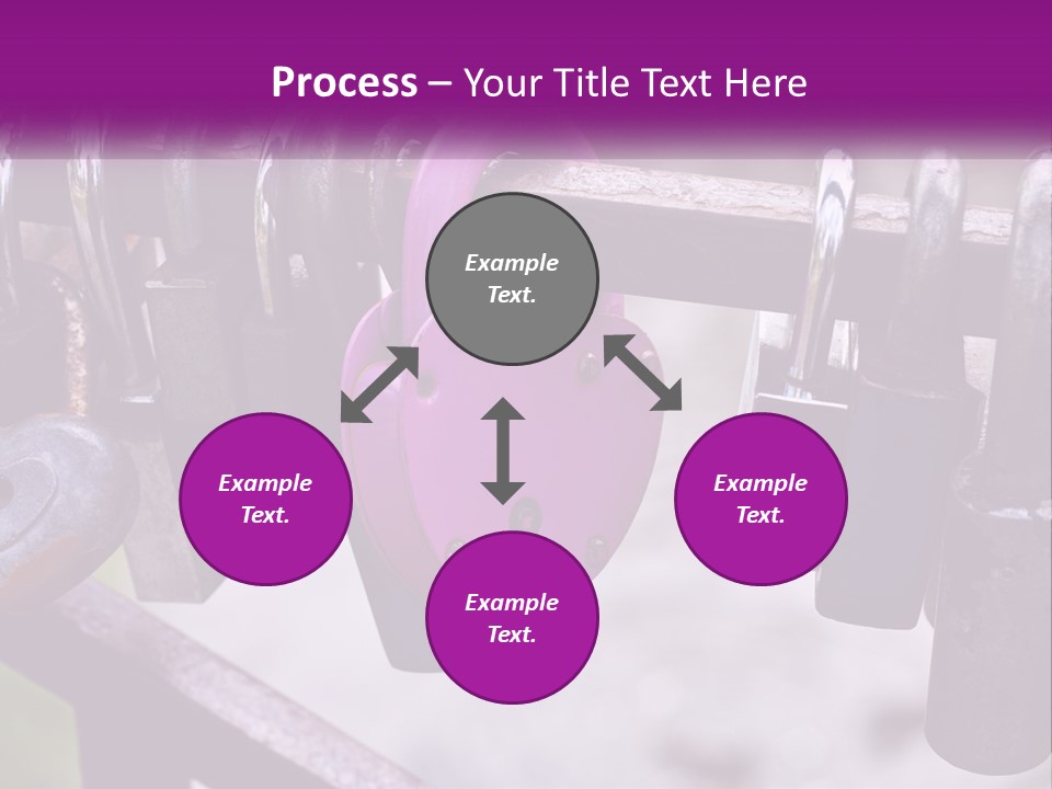 A Bunch Of Padlocks Are Attached To A Fence PowerPoint Template