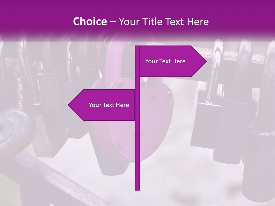 A Bunch Of Padlocks Are Attached To A Fence PowerPoint Template