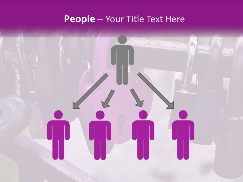 A Bunch Of Padlocks Are Attached To A Fence PowerPoint Template