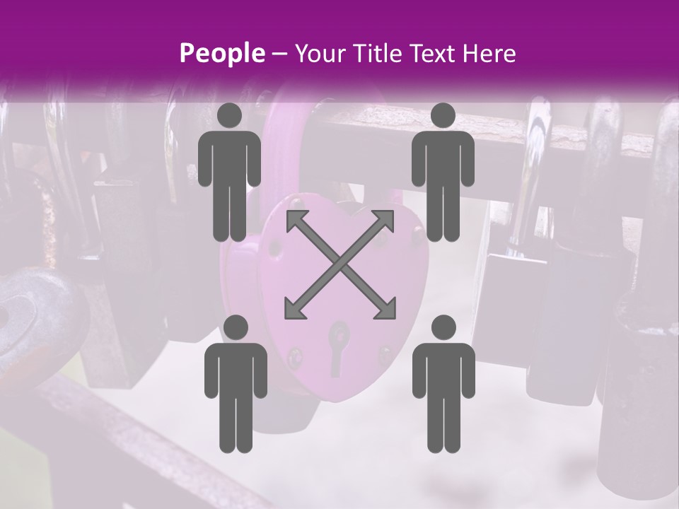 A Bunch Of Padlocks Are Attached To A Fence PowerPoint Template