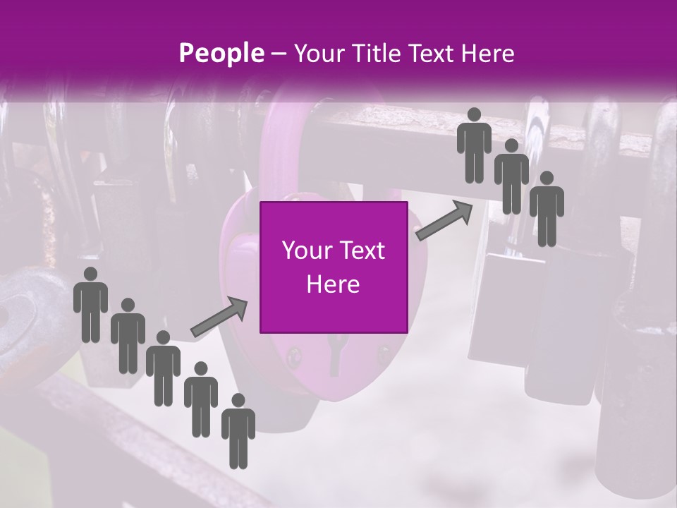 A Bunch Of Padlocks Are Attached To A Fence PowerPoint Template