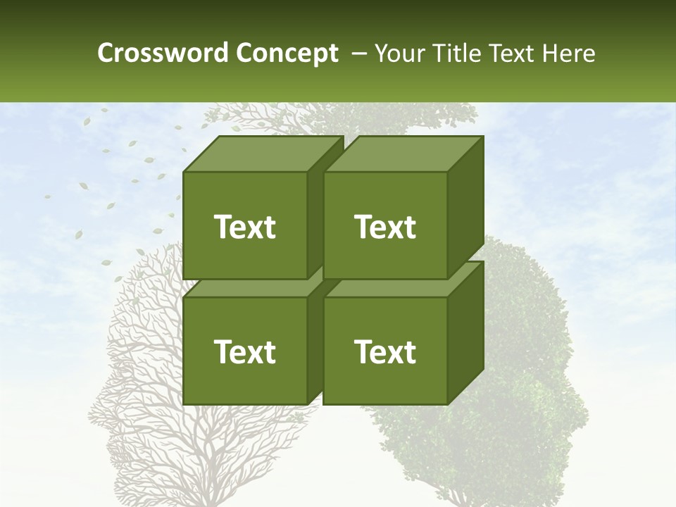 A Picture Of A Tree And A Human's Lungs PowerPoint Template