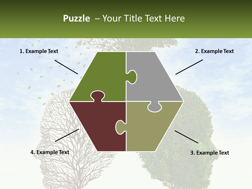 A Picture Of A Tree And A Human's Lungs PowerPoint Template