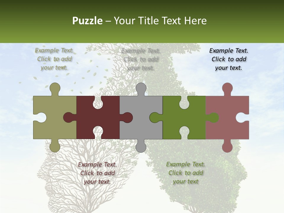 A Picture Of A Tree And A Human's Lungs PowerPoint Template