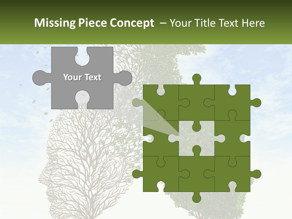 A Picture Of A Tree And A Human's Lungs PowerPoint Template